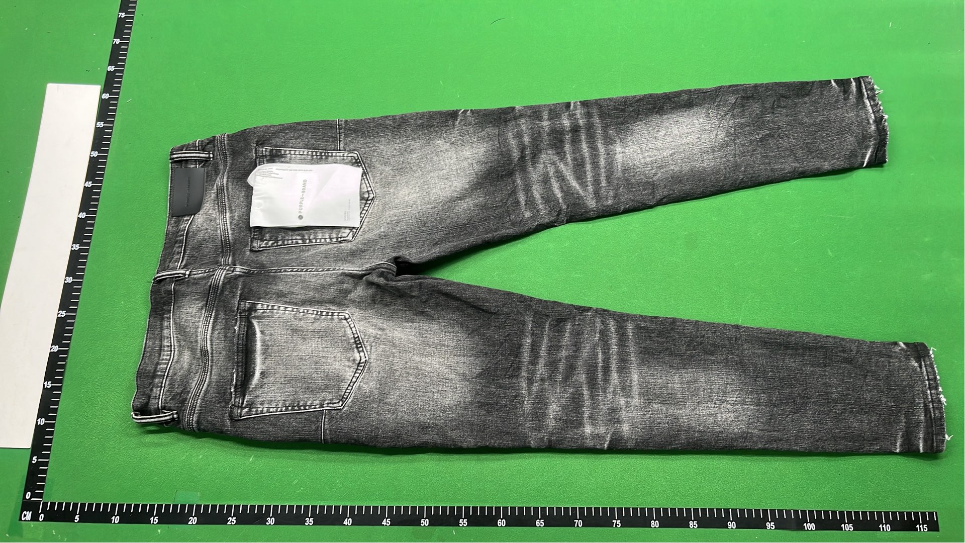 Men's Black Slim Fit Jeans with Distressed Wash