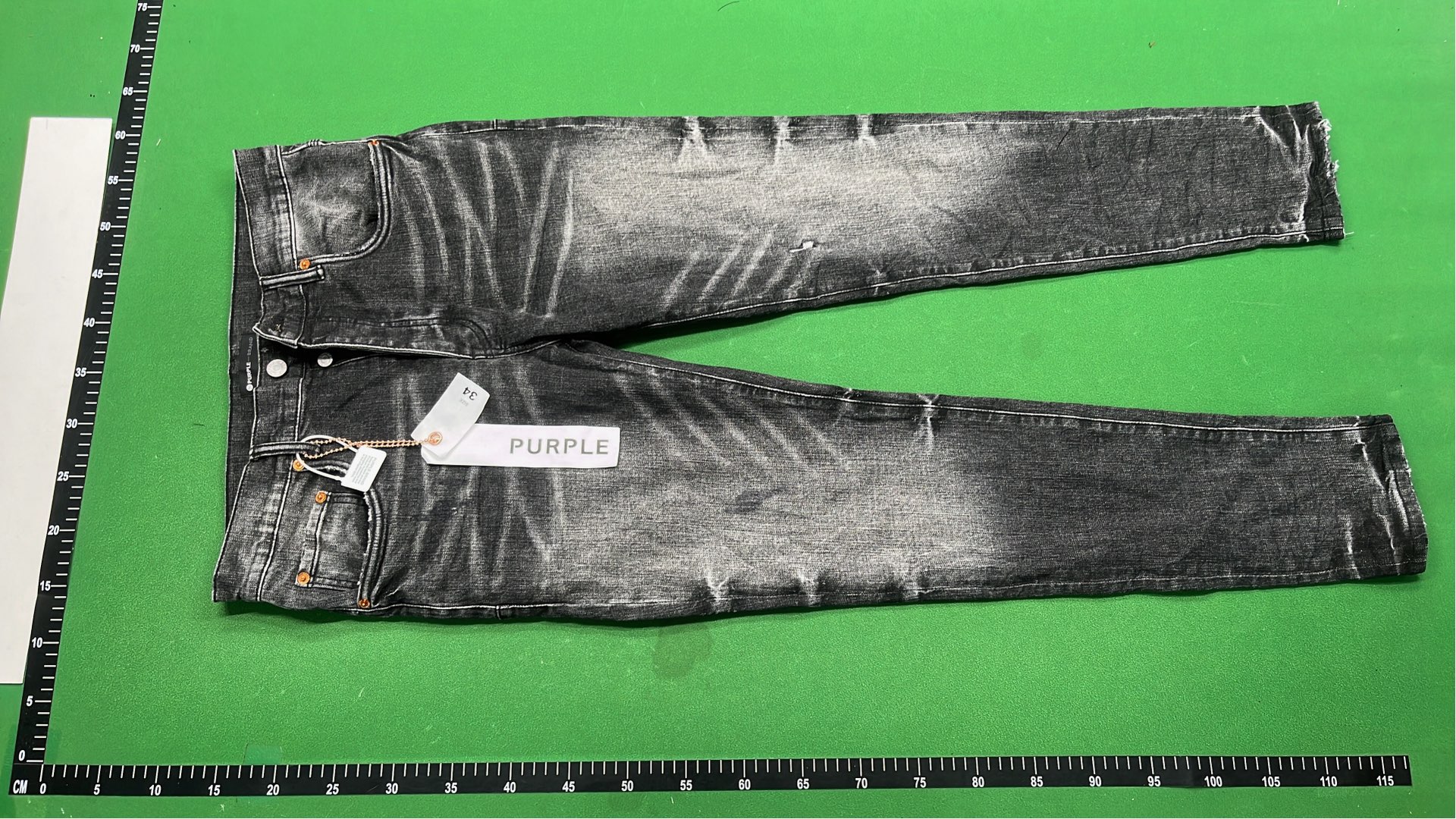 Men's Black Slim Fit Jeans with Distressed Wash