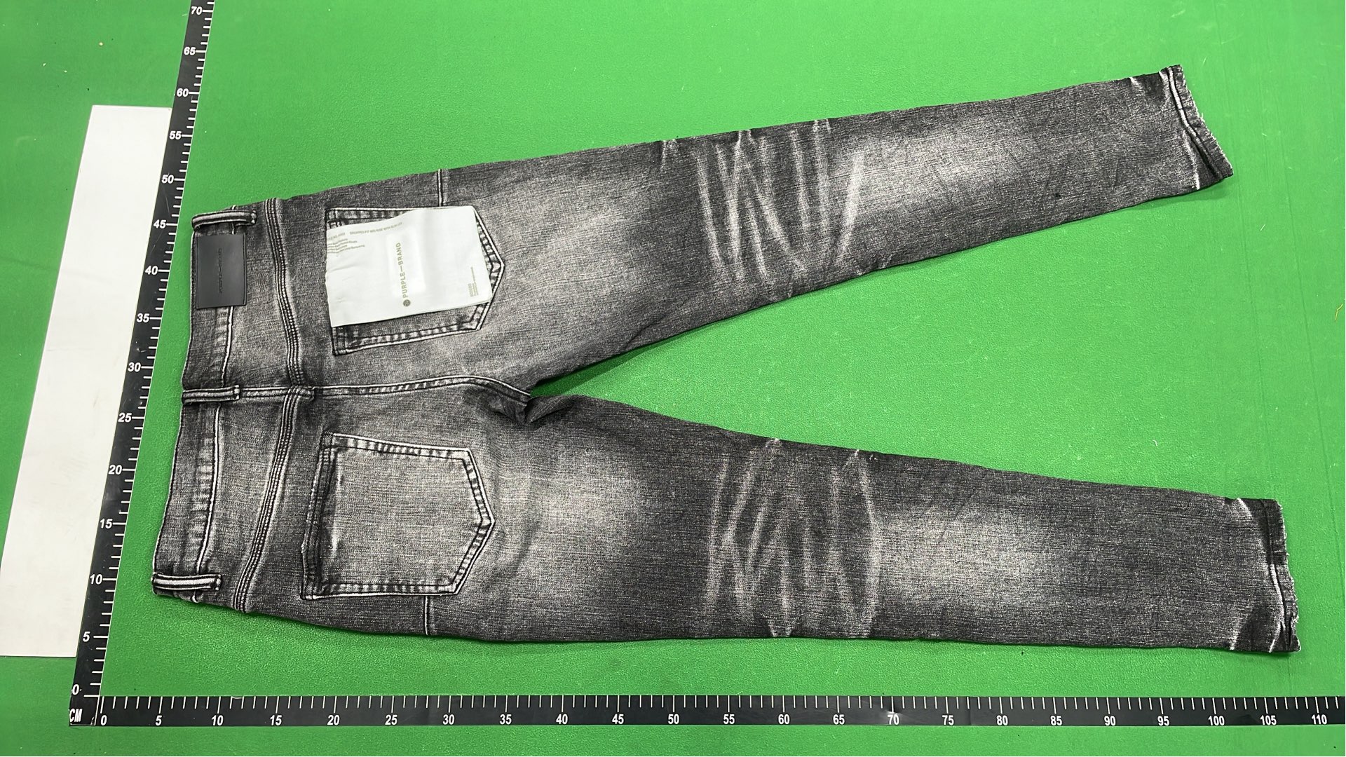 Men's Black Slim Fit Jeans with Distressed Wash