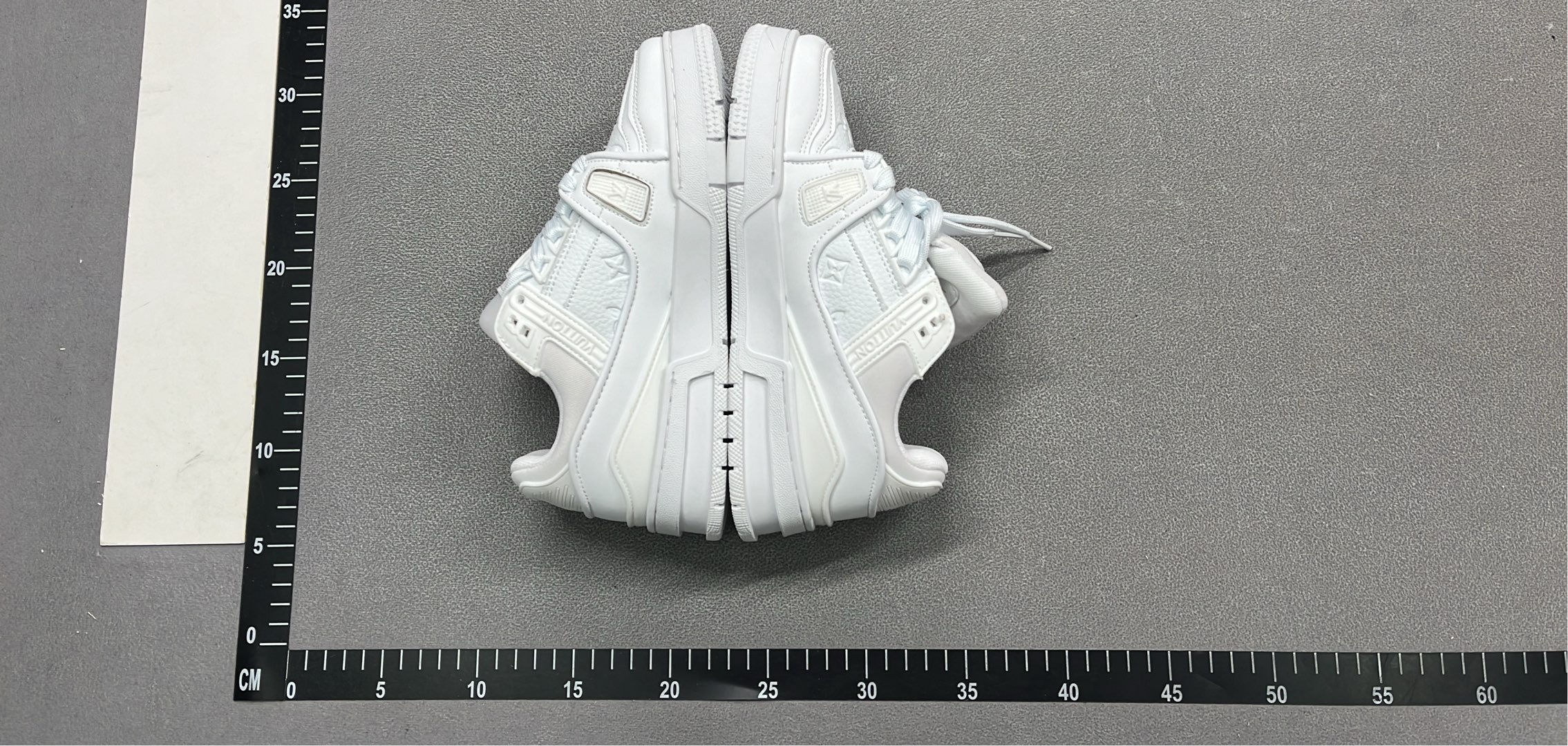 White Louis Vuitton Monogram Leather Sneakers