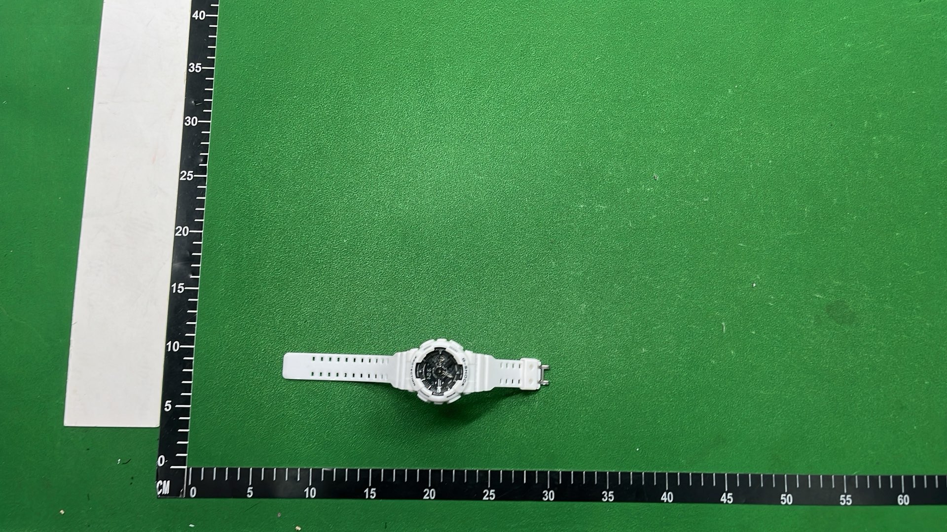 Casio G-Shock GA-110 White Resin Watch with Black Dial