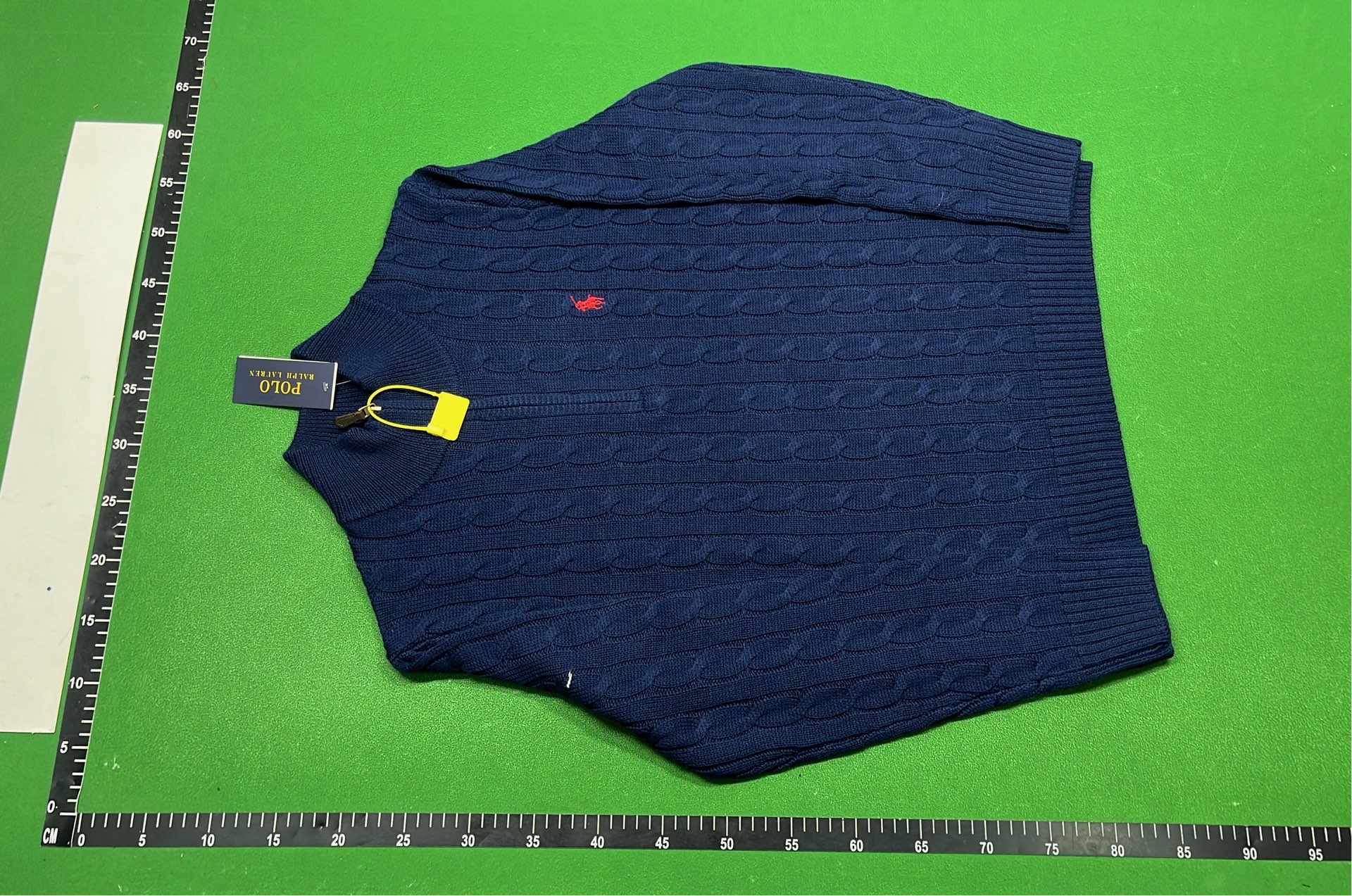 Cable-Knit Quarter-Zip Sweater for Men