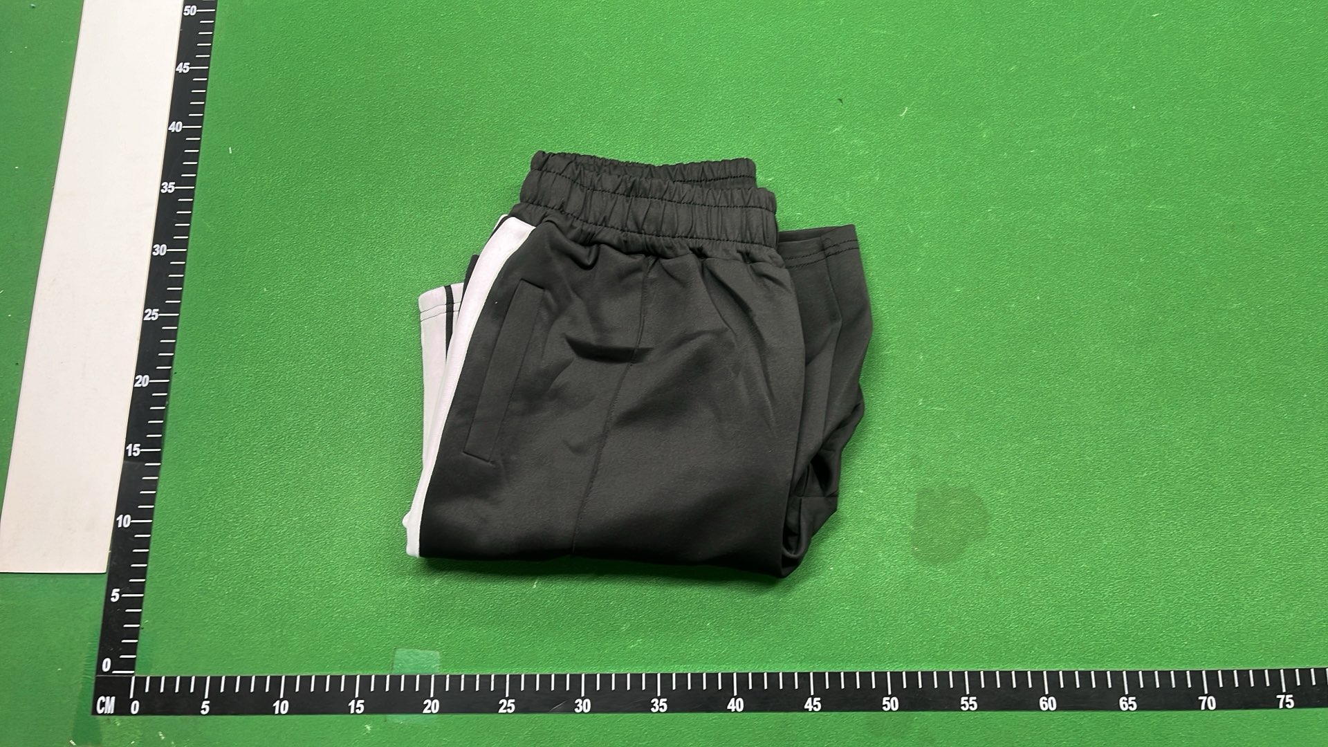 Palm Angels Light Blue Track Shorts with Side Stripes