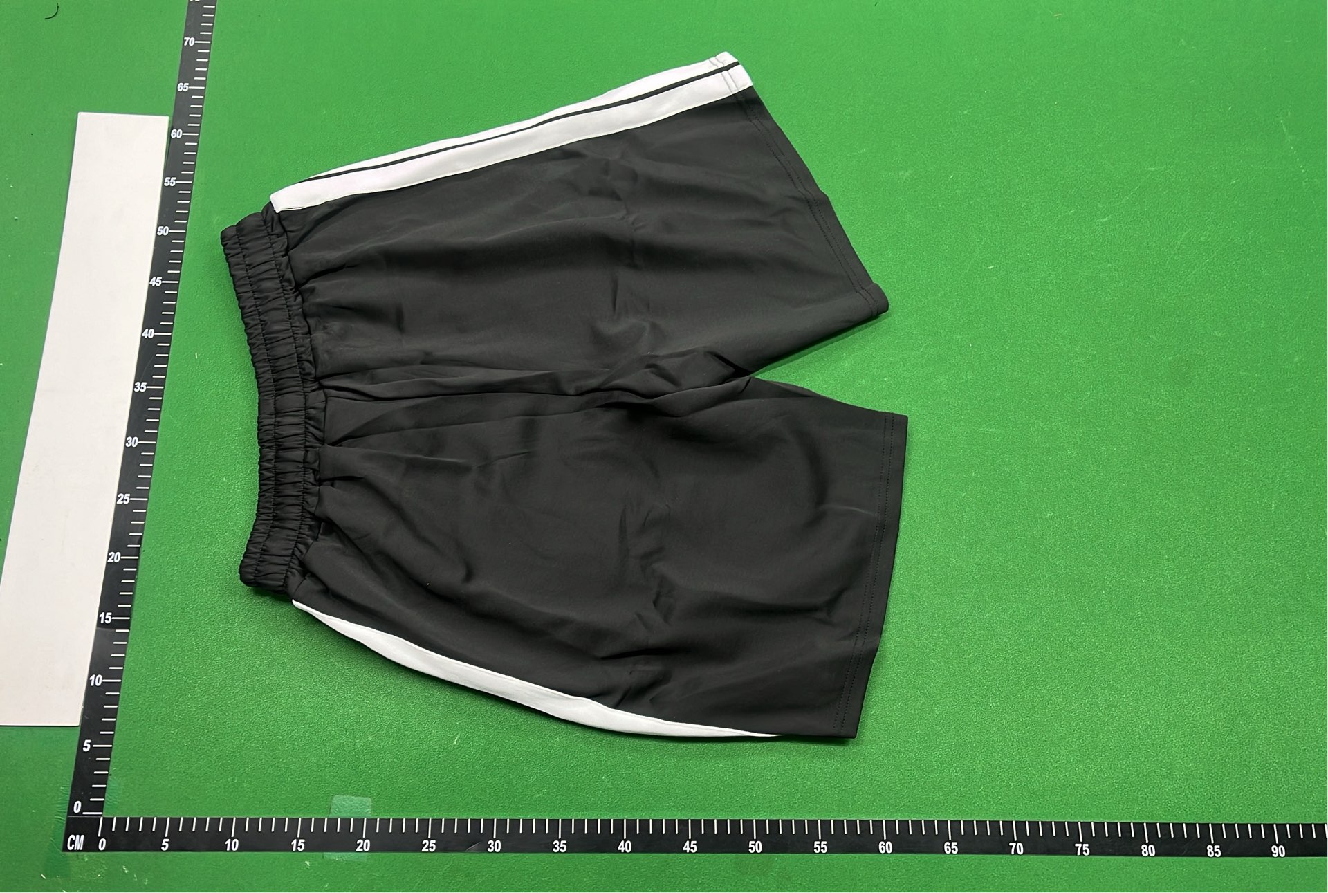 Palm Angels Light Blue Track Shorts with Side Stripes