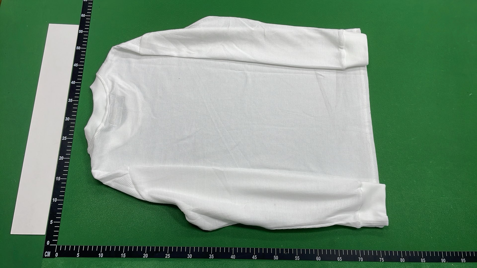 White Long Sleeve Thermal Shirt with Star Logo