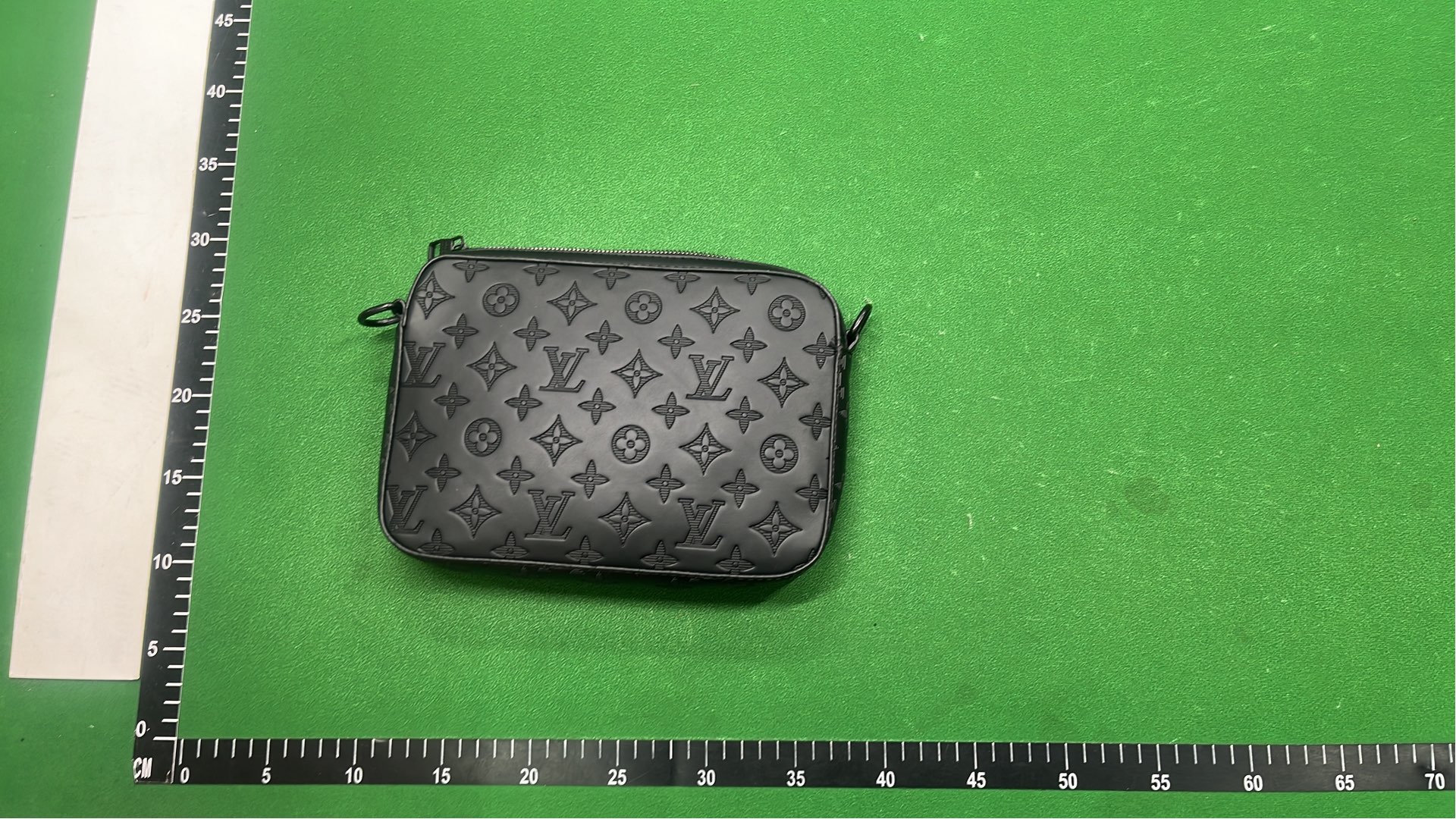 LV Black Monogram Messenger Bag with Strap