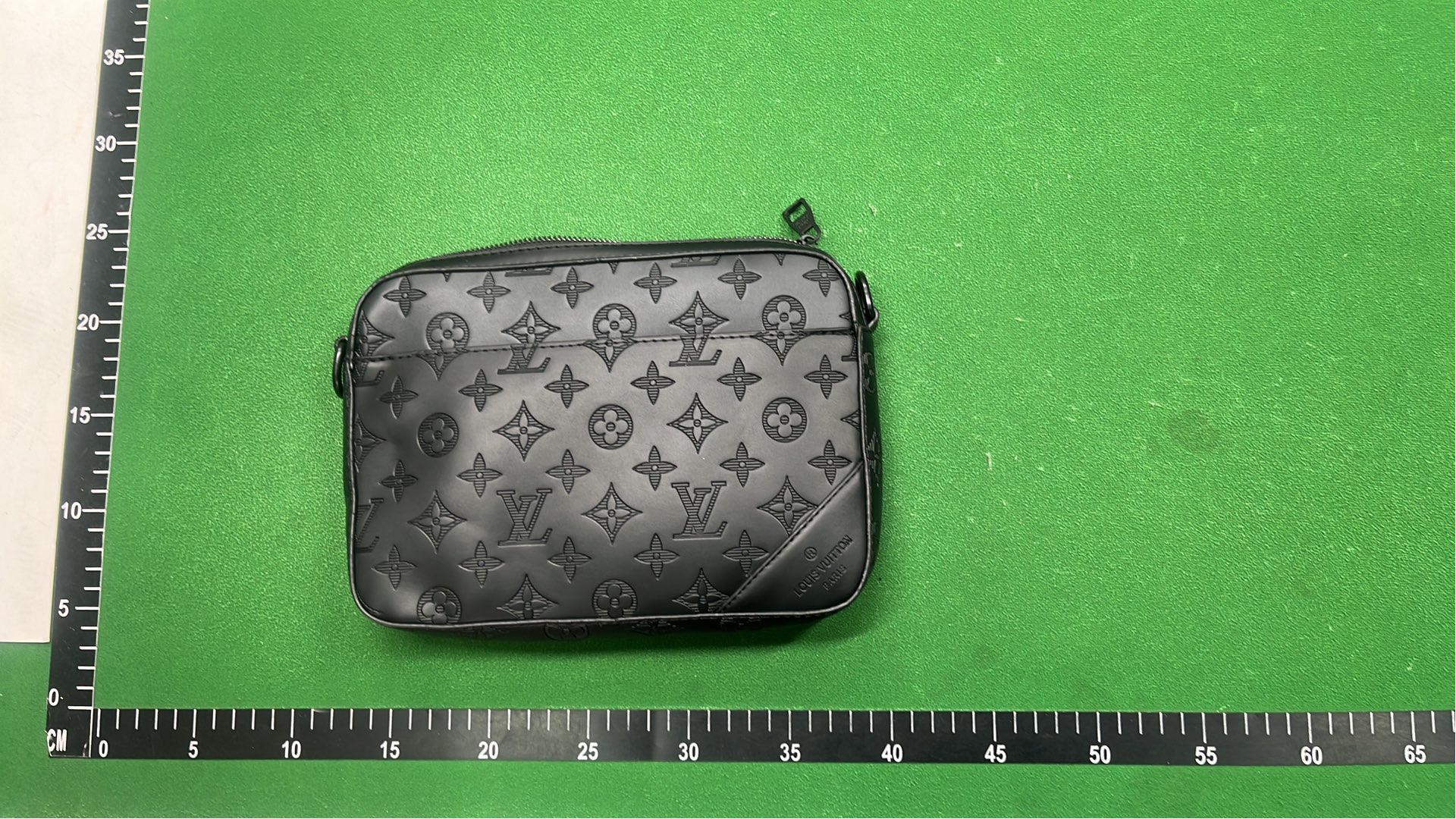 LV Black Monogram Messenger Bag with Strap
