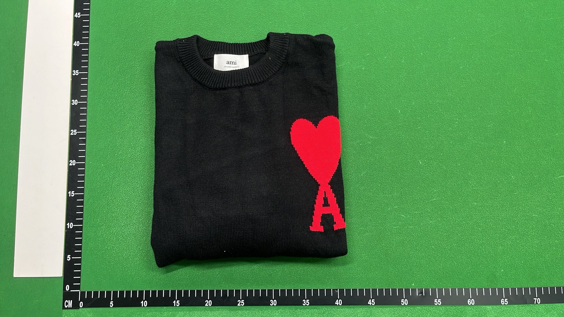 Pink Heart A Logo Knit Sweater