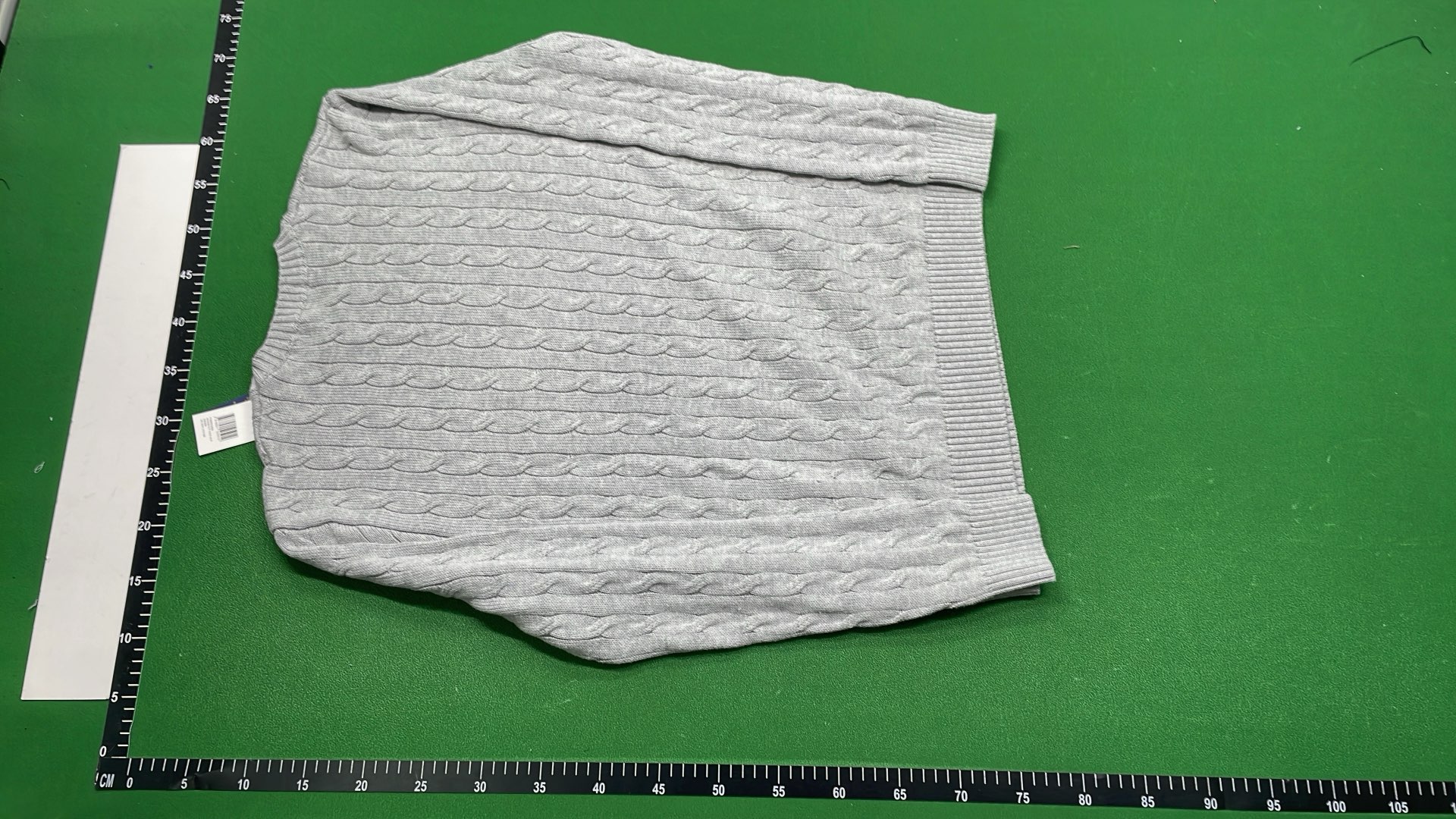 Light Blue Cable Knit Sweater for Men
