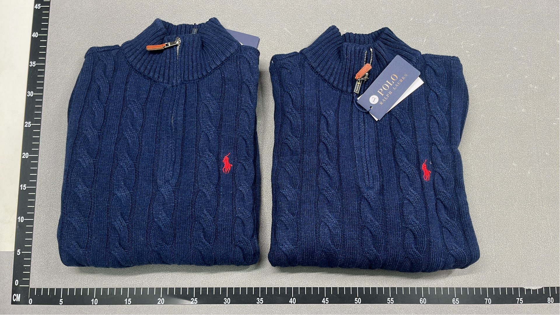 White Cable Knit Half-Zip Sweater for Men