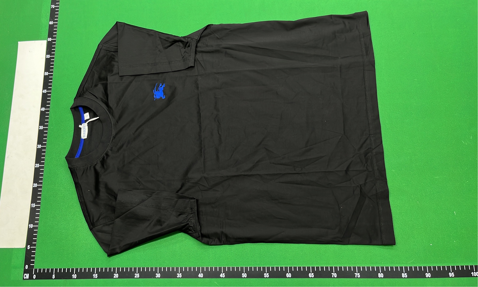 Black T-Shirt with Blue Logo - Made by ANDY