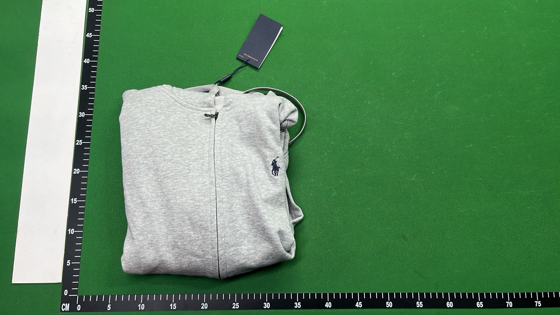 Polo Black Zip-Up Hoodie with Red Logo