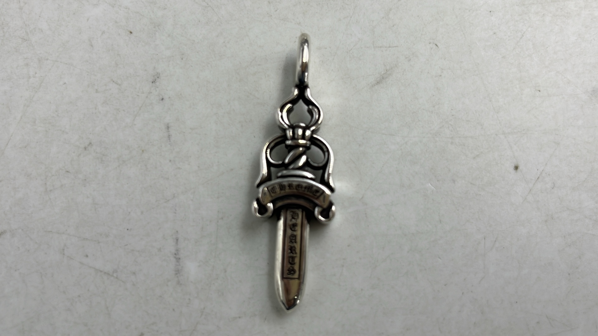 Gold Diamond-Encrusted Star Dog Tag Pendant