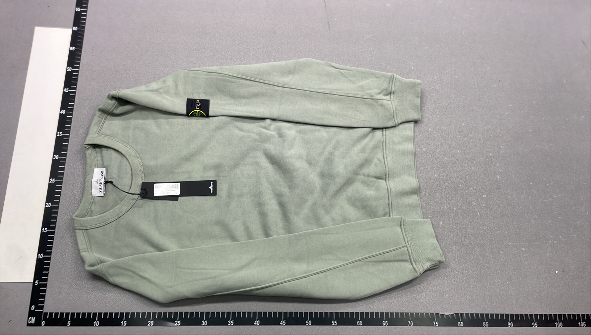 Olive Green Oversized Sweatshirt with Patch Logo