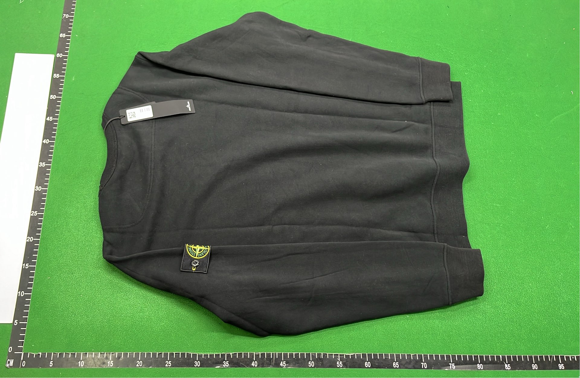 Olive Green Oversized Sweatshirt with Patch Logo