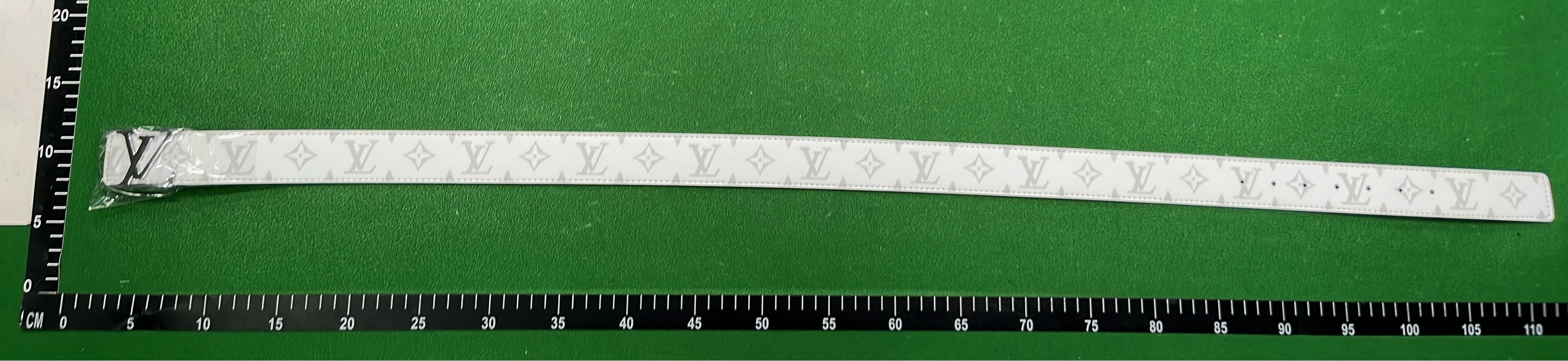 Louis Vuitton Monogram Leather Belt with LV Buckle