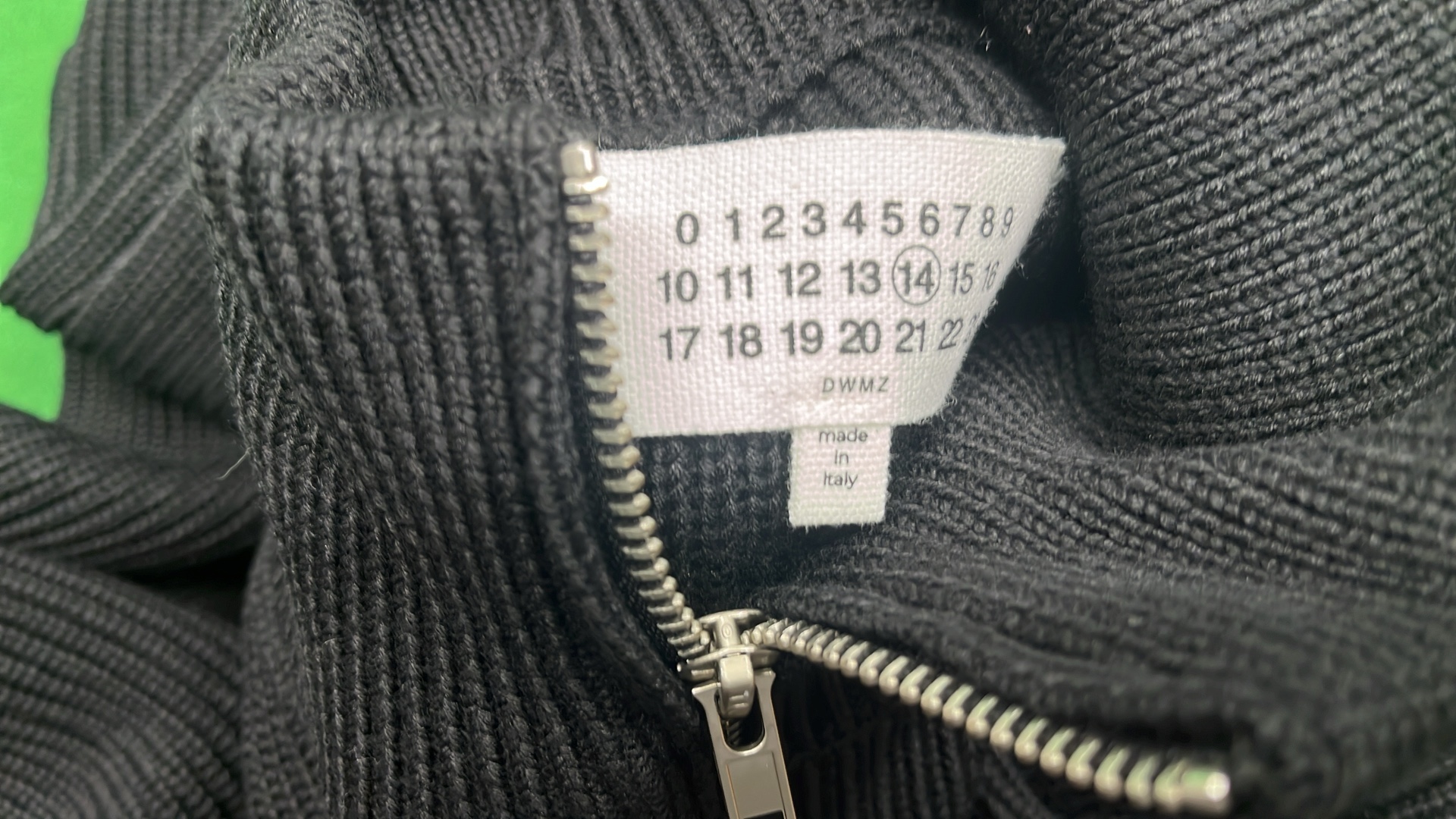 Men's Ribbed Zip-Up Sweater in Dark Gray