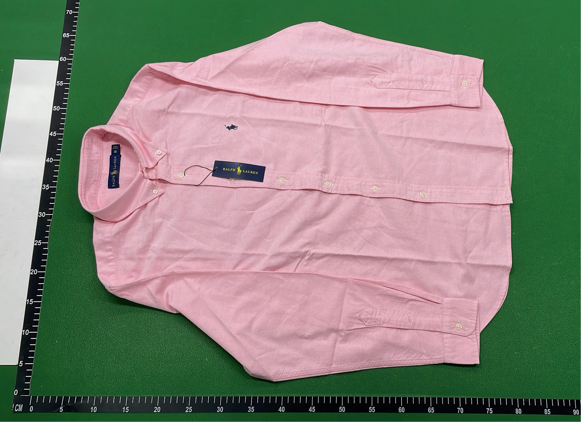 Classic White Button-Down Shirt with Logo