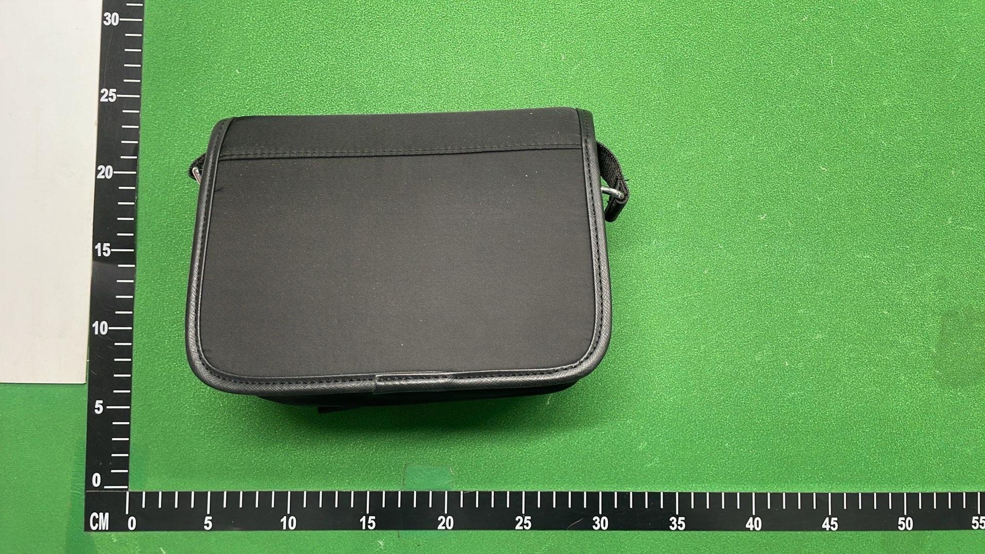 Prada Black Nylon Messenger Bag with Logo