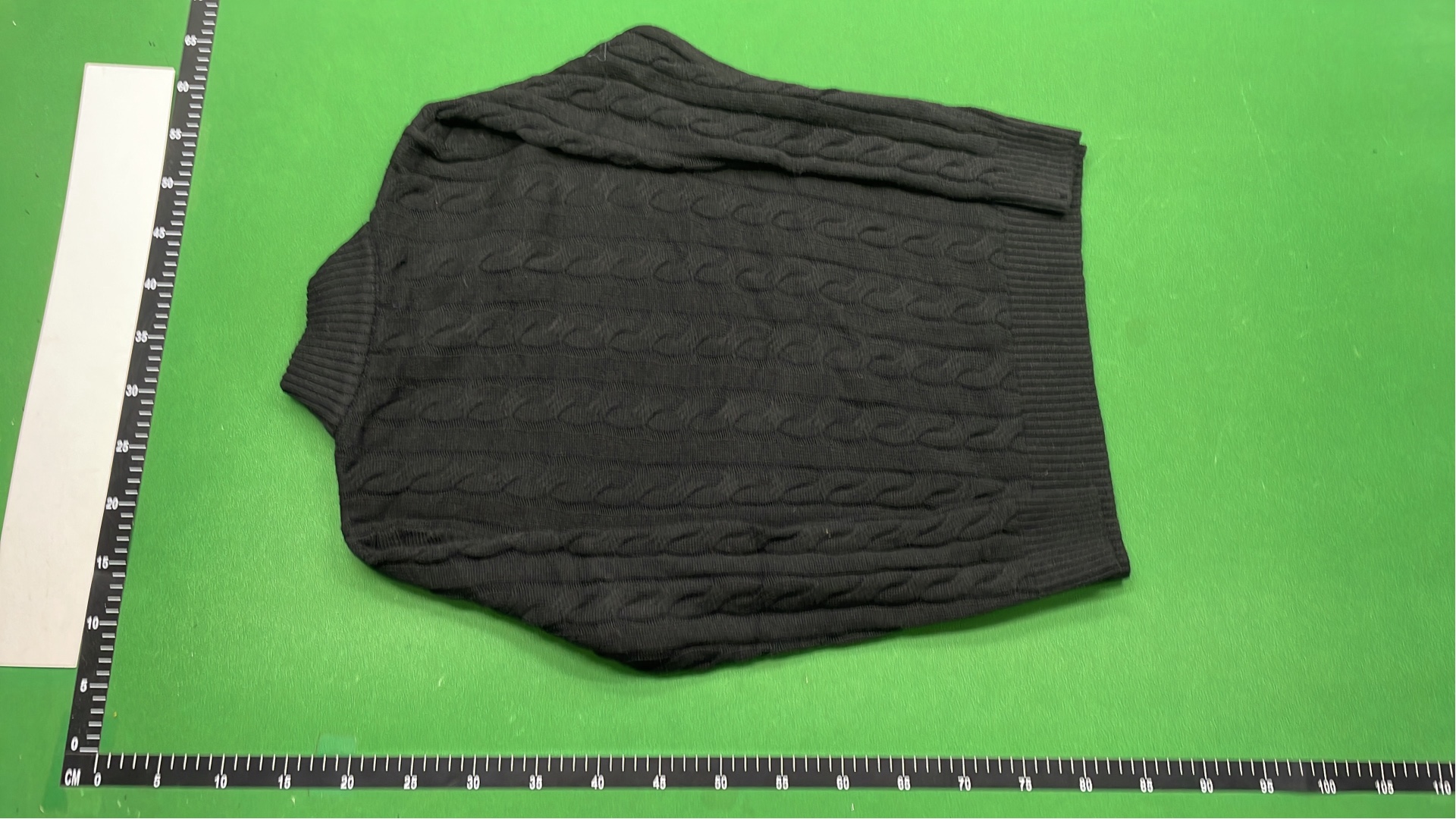 Light Blue Cable Knit Half-Zip Sweater for Men
