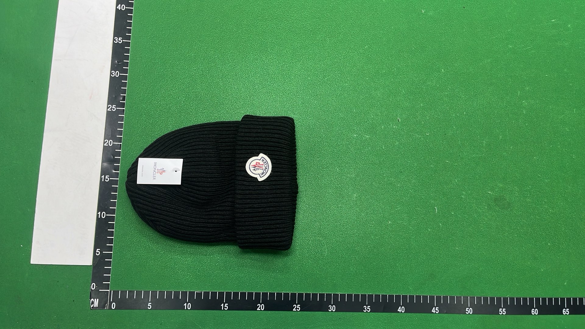 MONCLER Knit Beanie Hat with Logo Patch