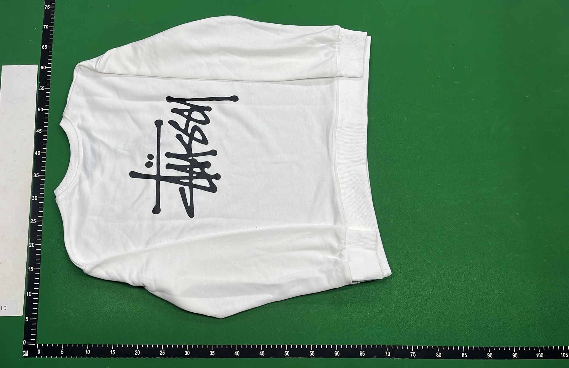 Stussy Gray Crewneck Sweatshirt with Logo Print
