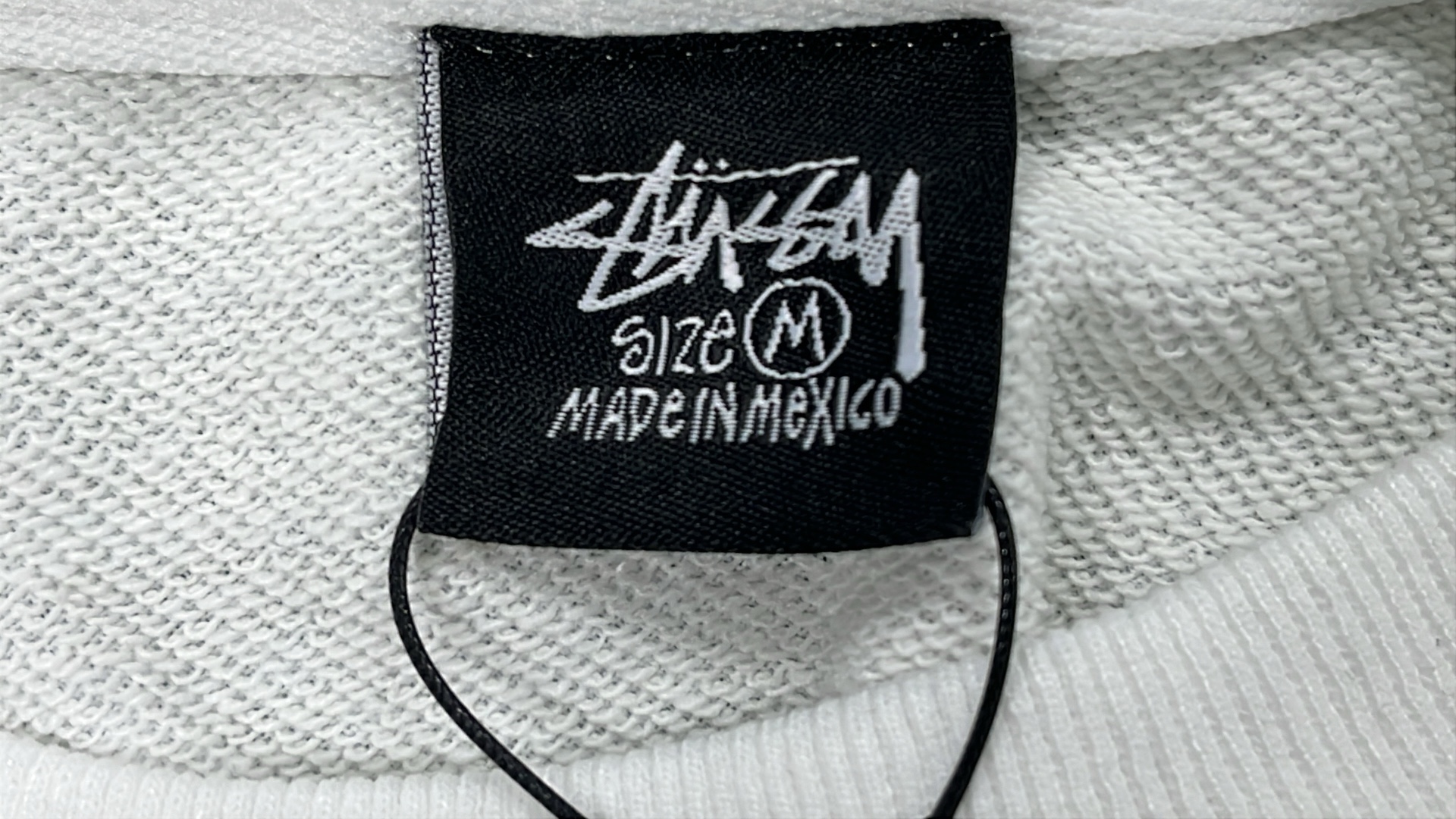 Stussy Gray Crewneck Sweatshirt with Logo Print