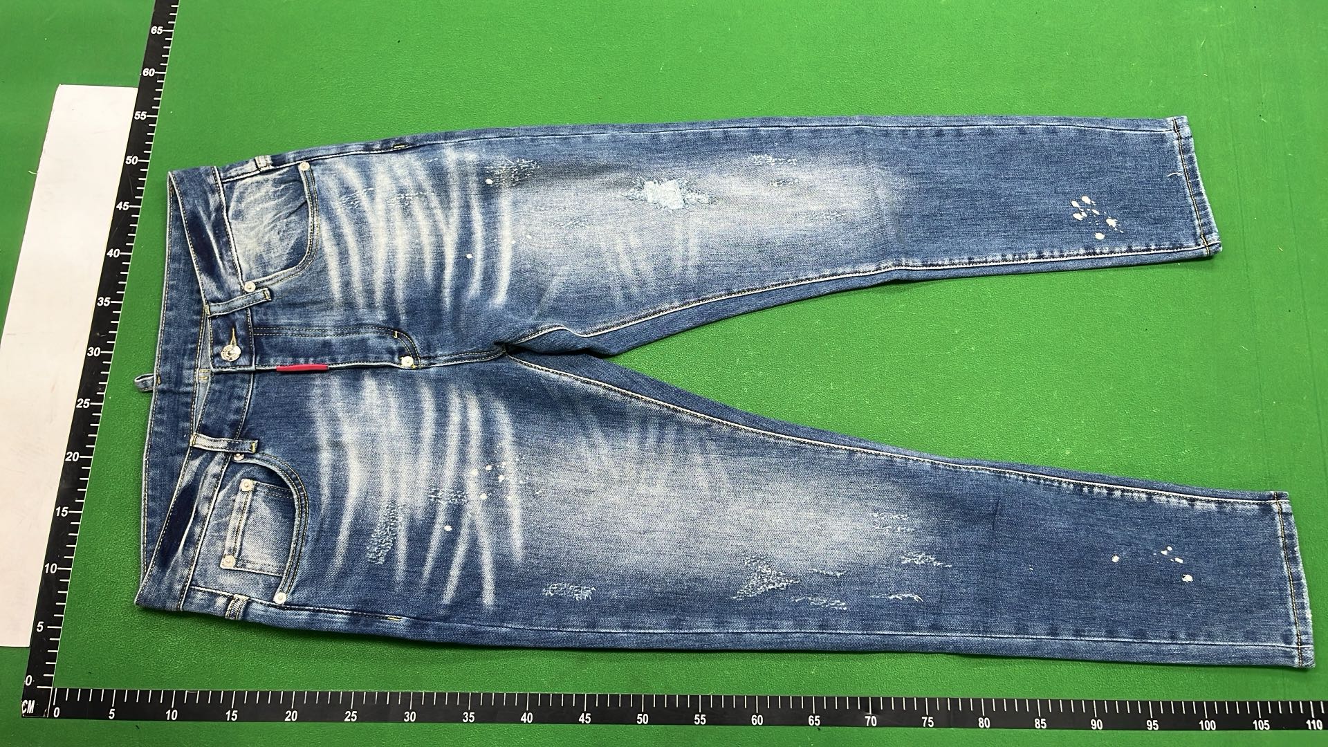 Men's Black Ripped Skinny Jeans with Zipper Detail