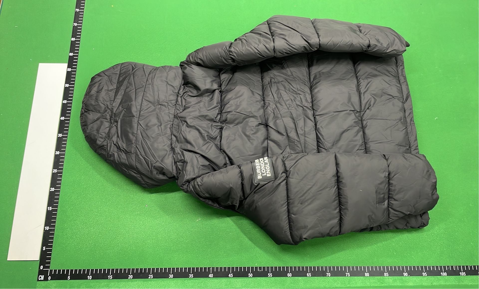 Burberry Black Quilted Down Jacket with Hood