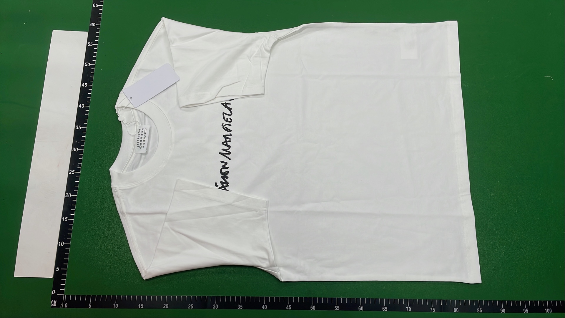 Maison Margiela Black T-Shirt with Colorful Cups Print