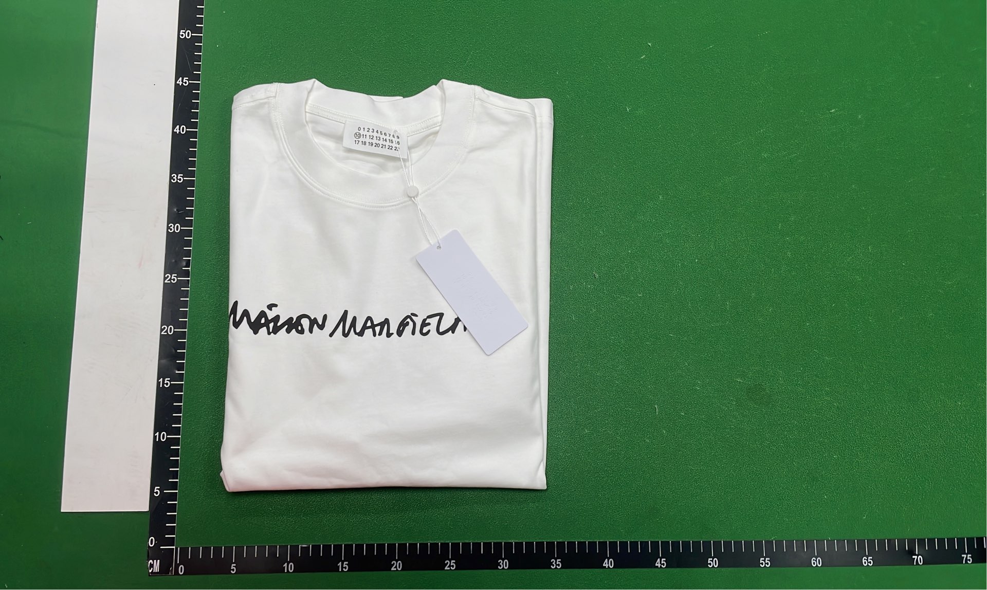 Maison Margiela Black T-Shirt with Colorful Cups Print