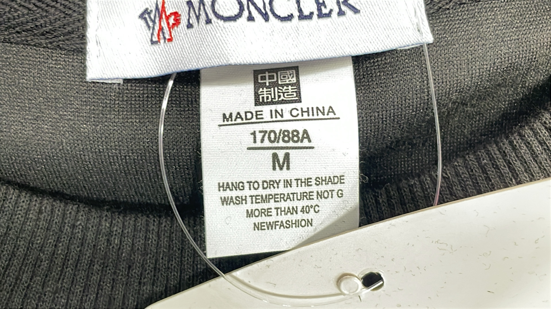 MONCLER Logo Sweatshirt for Men and Women - Black and White Crewneck Sweaters