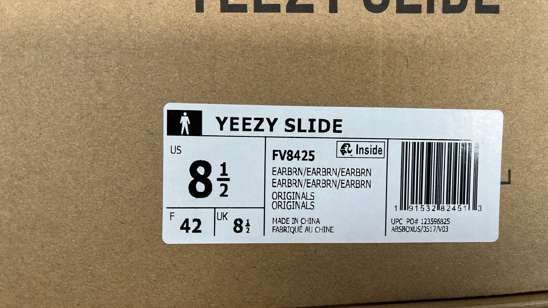 YEEZY SLIDE Black Slip-On Sandals by Adidas