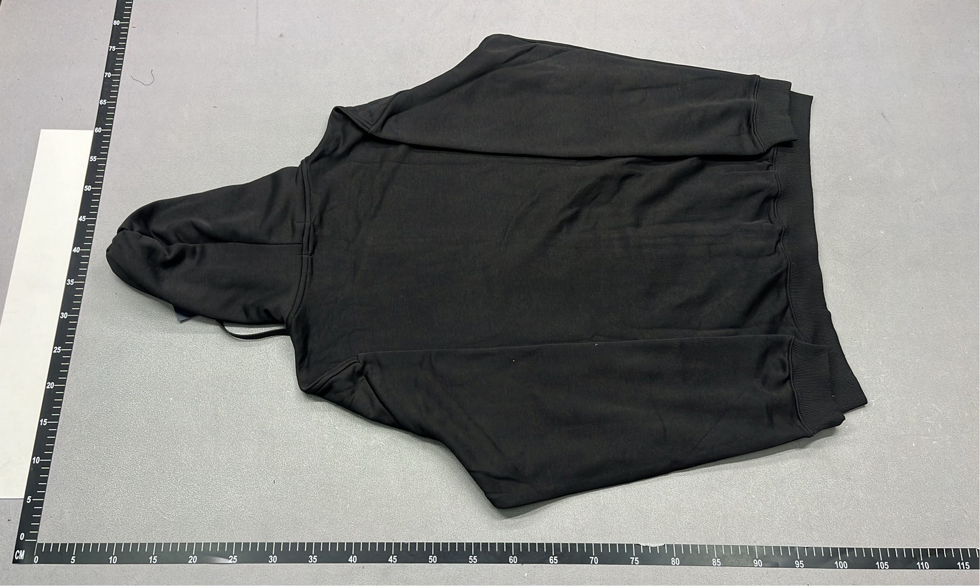 Men's Black Zip-Up Hoodie with Red Pony Logo