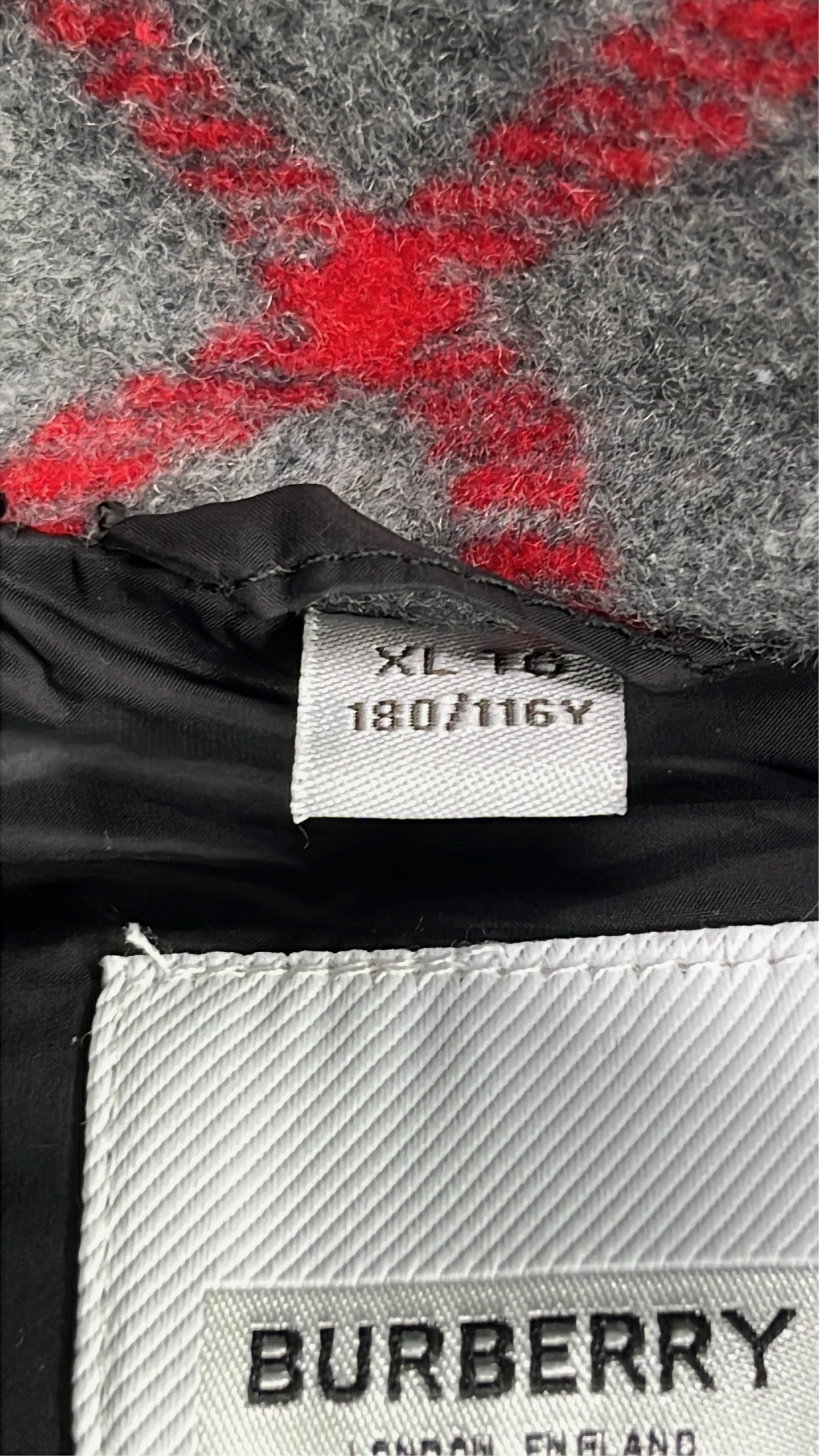 Burberry Down Jacket with Check Lining and Hood