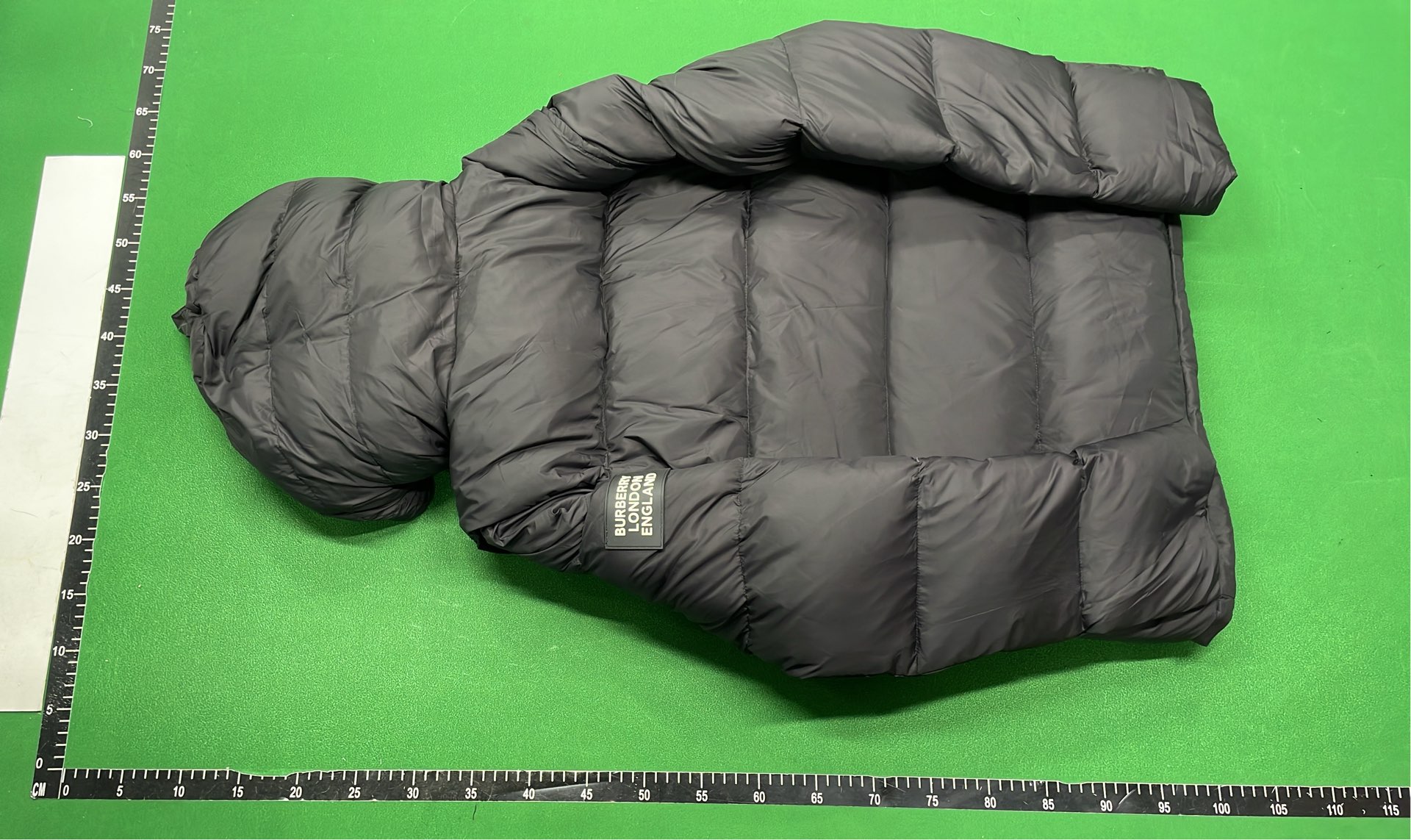 Burberry Down Jacket with Check Lining and Hood