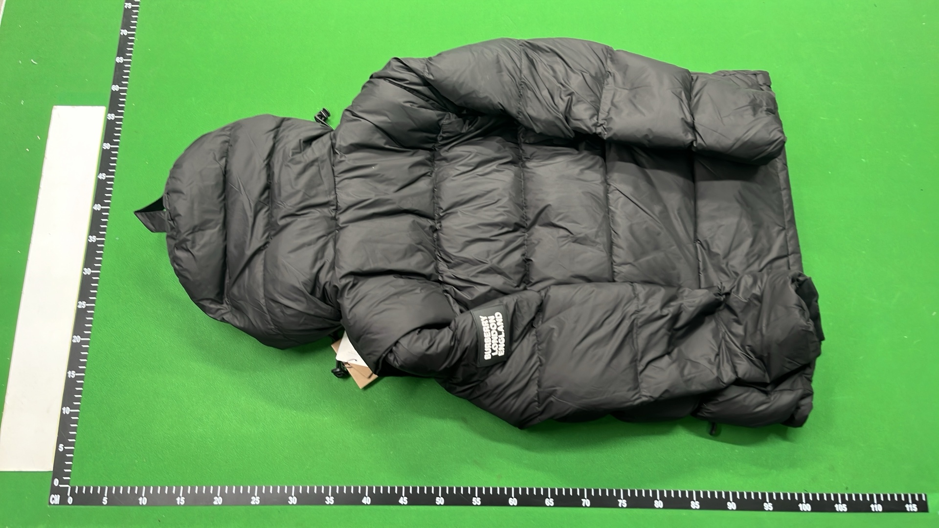 Burberry Down Jacket with Check Lining and Hood