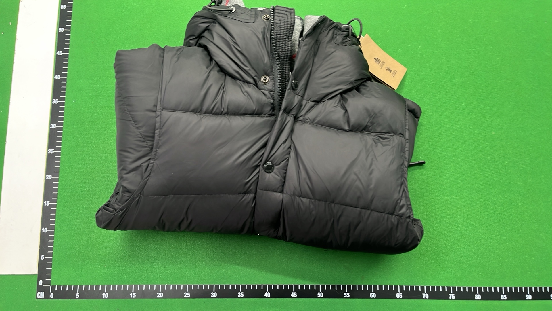Burberry Down Jacket with Check Lining and Hood