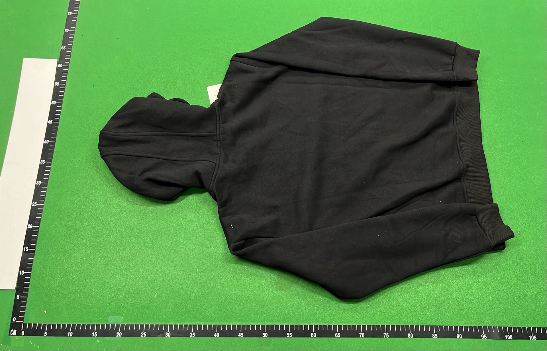 White Hooded Zip-Up Sweatshirt with Pocket Design