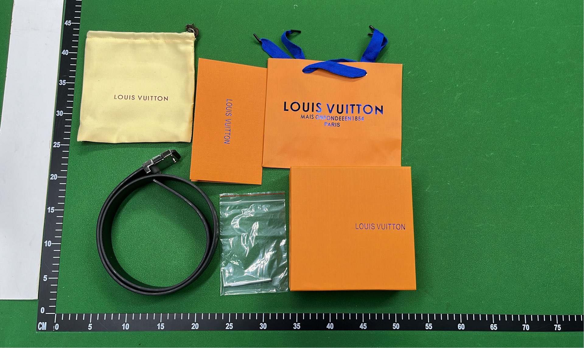 Louis Vuitton LV Monogram Belt with Signature Buckle
