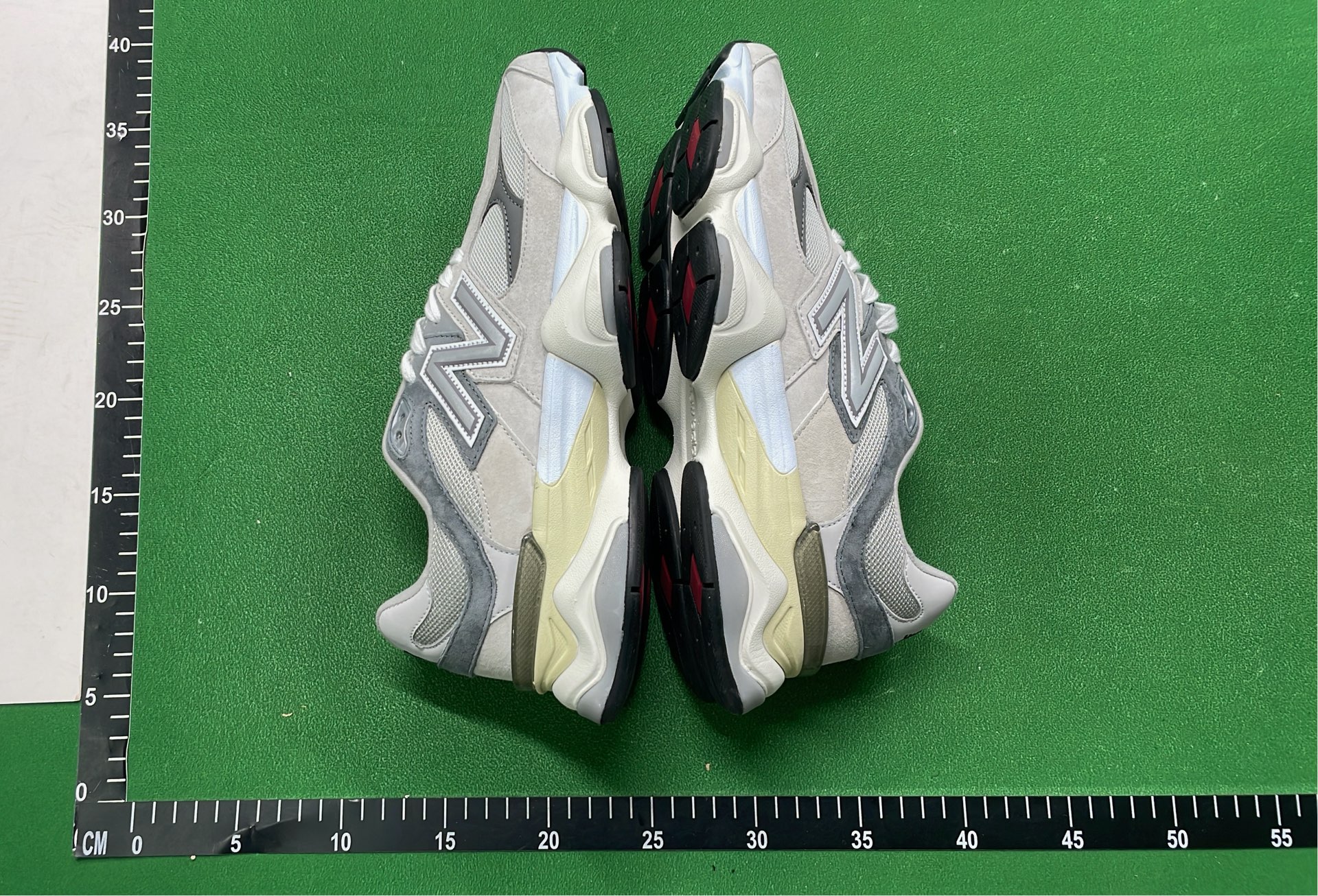 New Balance 9060 Green and White Running Shoes