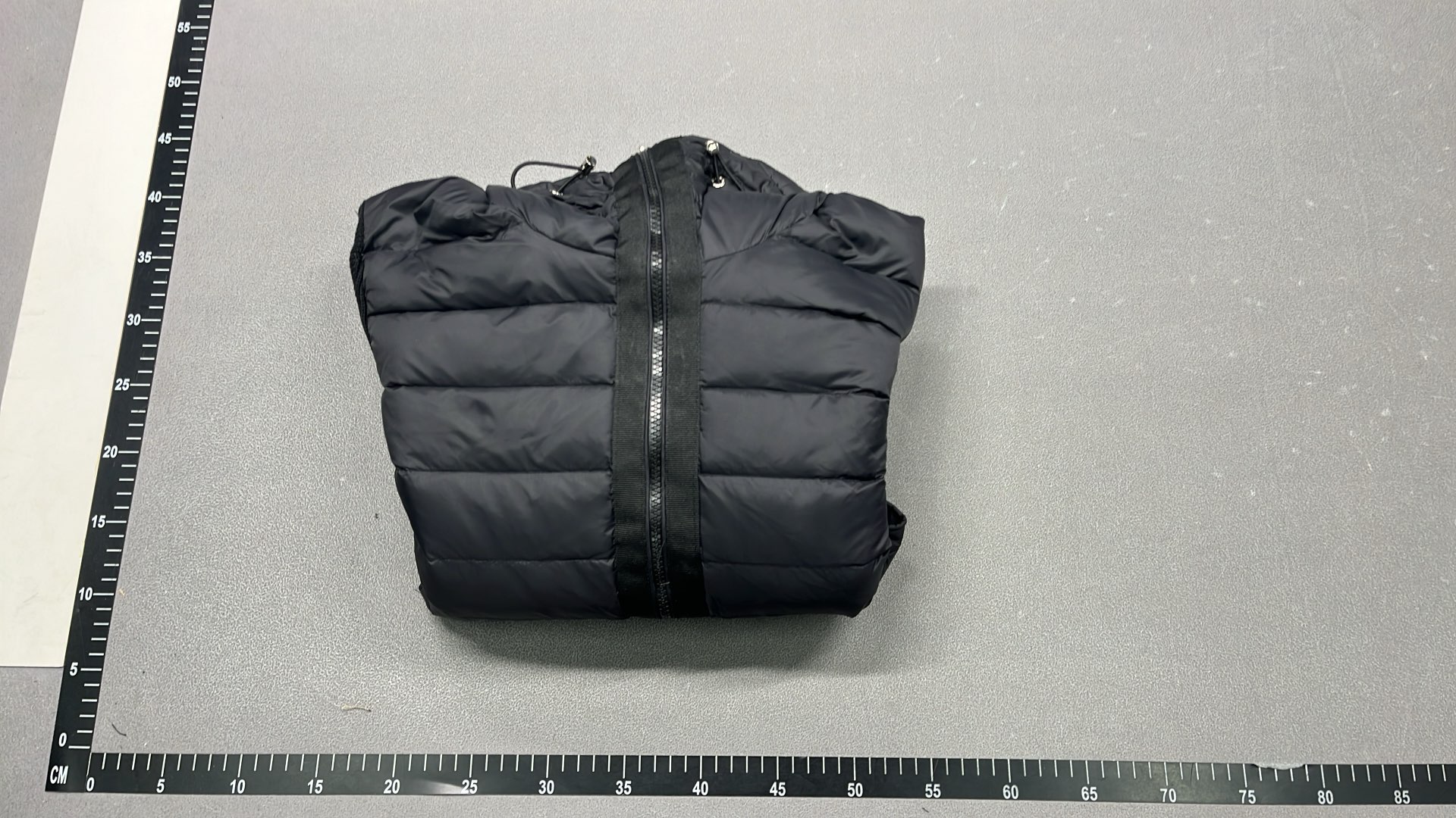 Olive Green Puffer Vest with High Collar