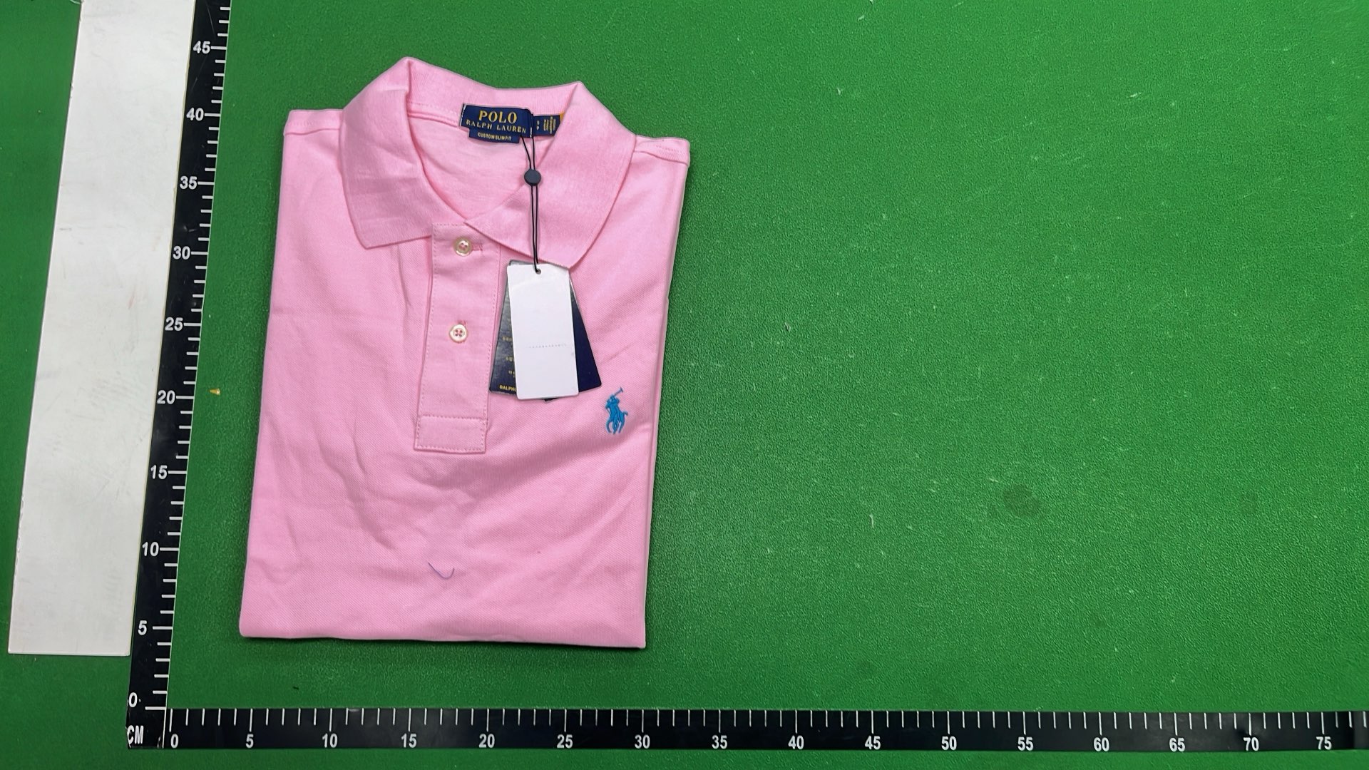 Black Polo Shirt with Red Logo