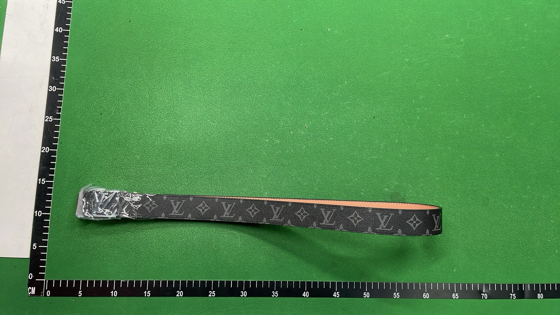 LV Damier Ebene Belt with Silver Buckle