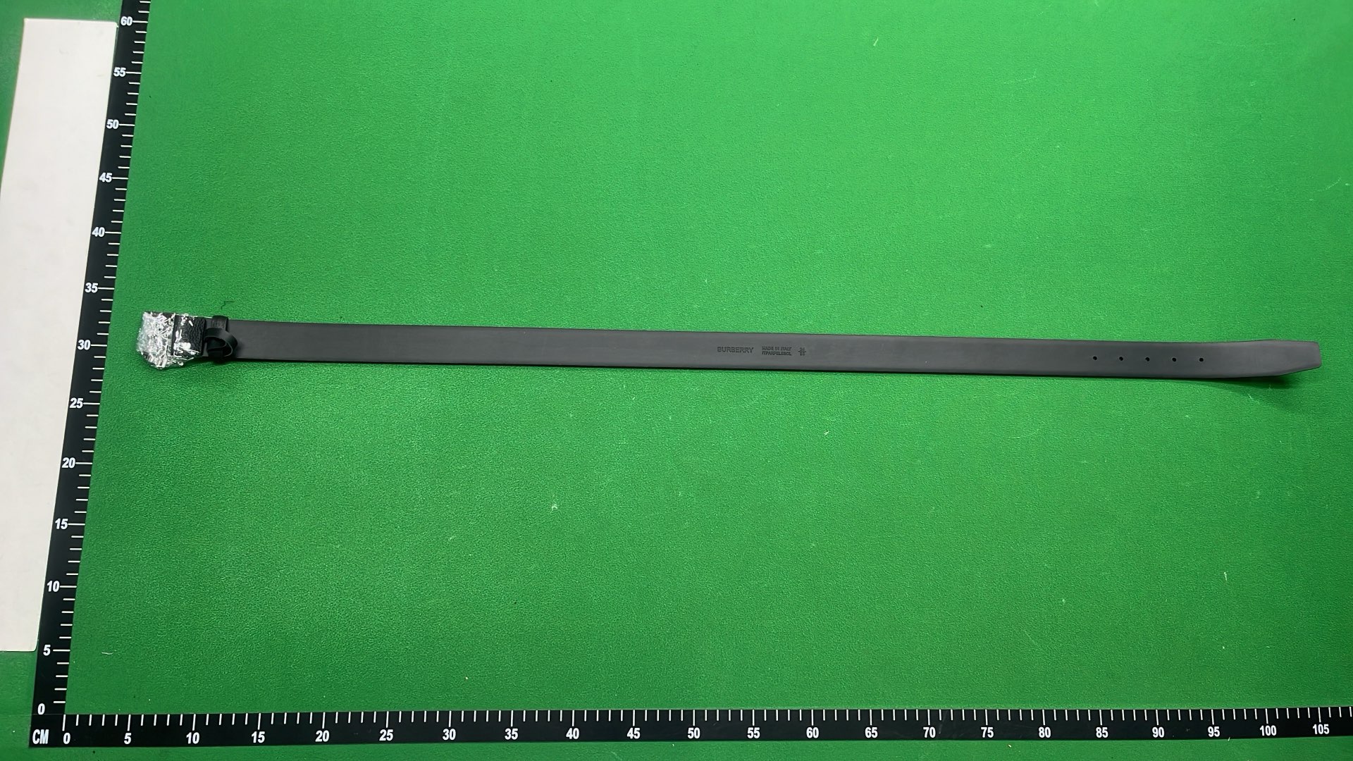Burberry Monogram Leather Belt 3.4cm Width