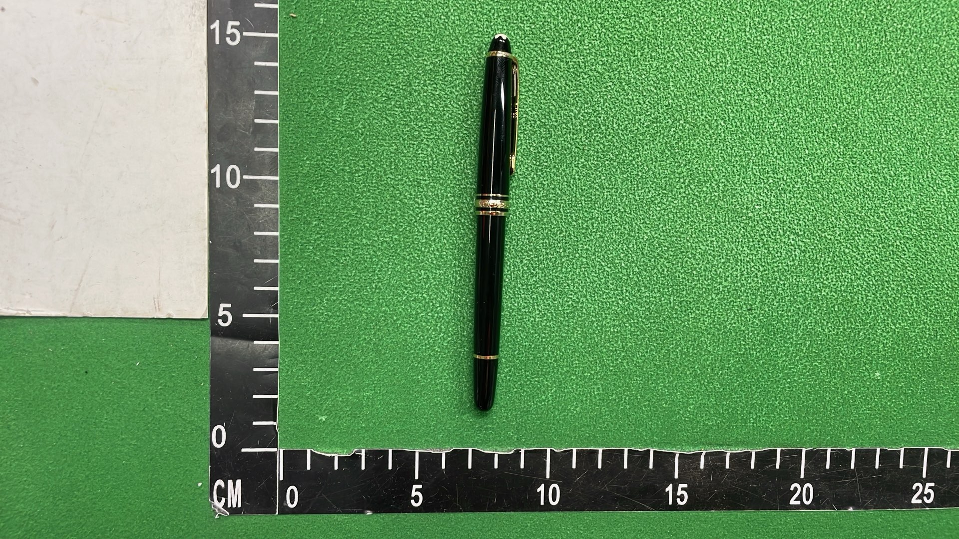 Montblanc Black Lacquer Ballpoint Pen with Silver Trim