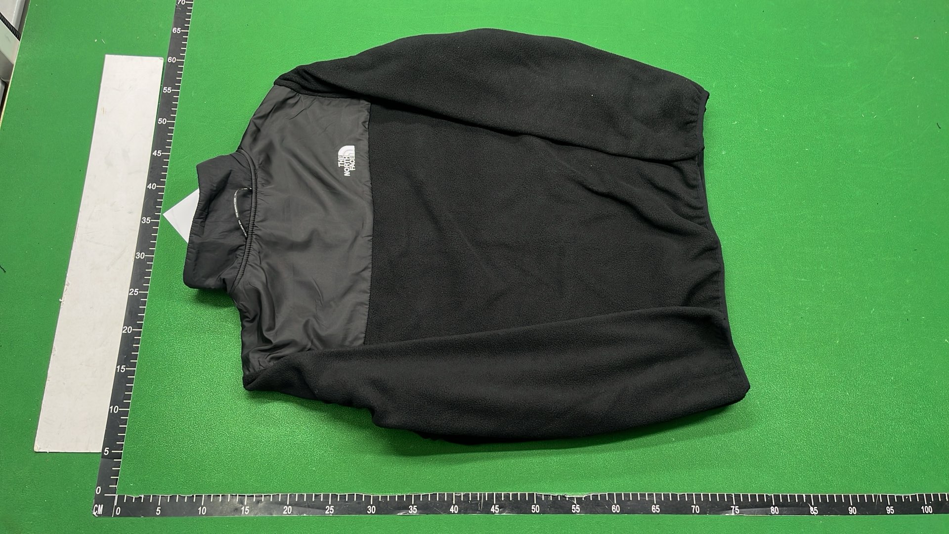 The North Face Black Fleece Jacket with Full Zip and Logo