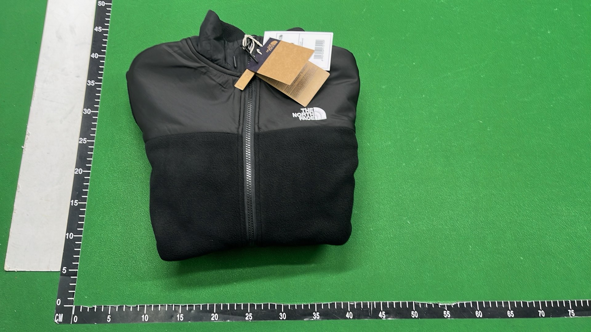 The North Face Black Fleece Jacket with Full Zip and Logo