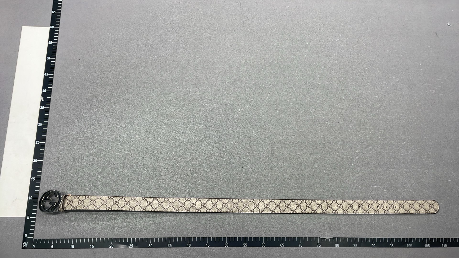 Gucci Interlocking G Belt in Black Monogram Canvas