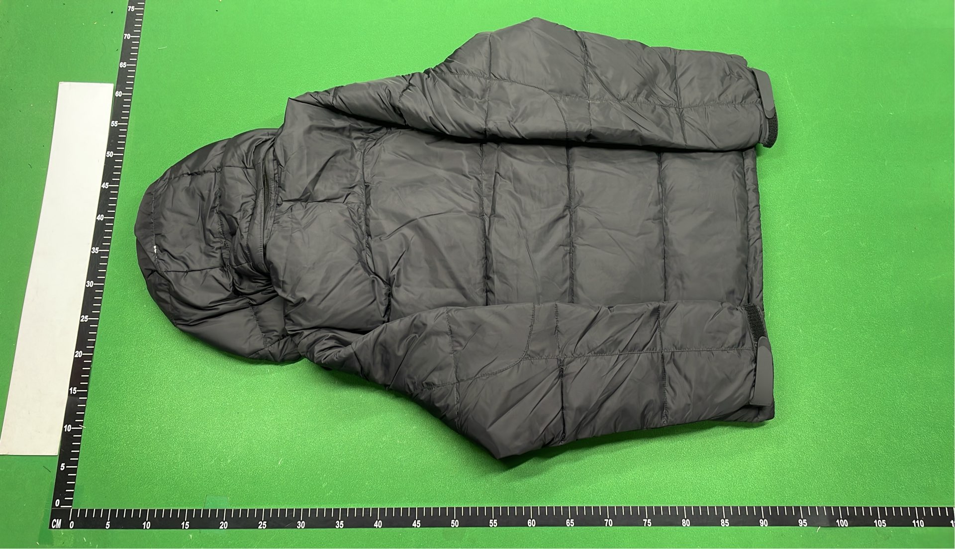 Men's Black Hooded Puffer Jacket with Red Pony Logo